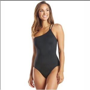 La Blanca Island Goddess Lace Back One Shoulder